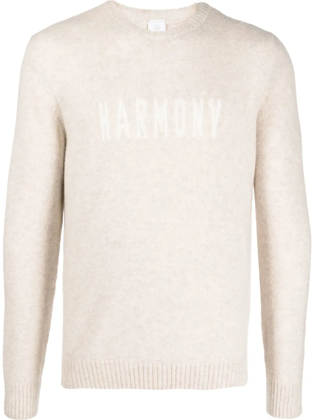 

Eleventy slogan-knit jumper - Neutrals