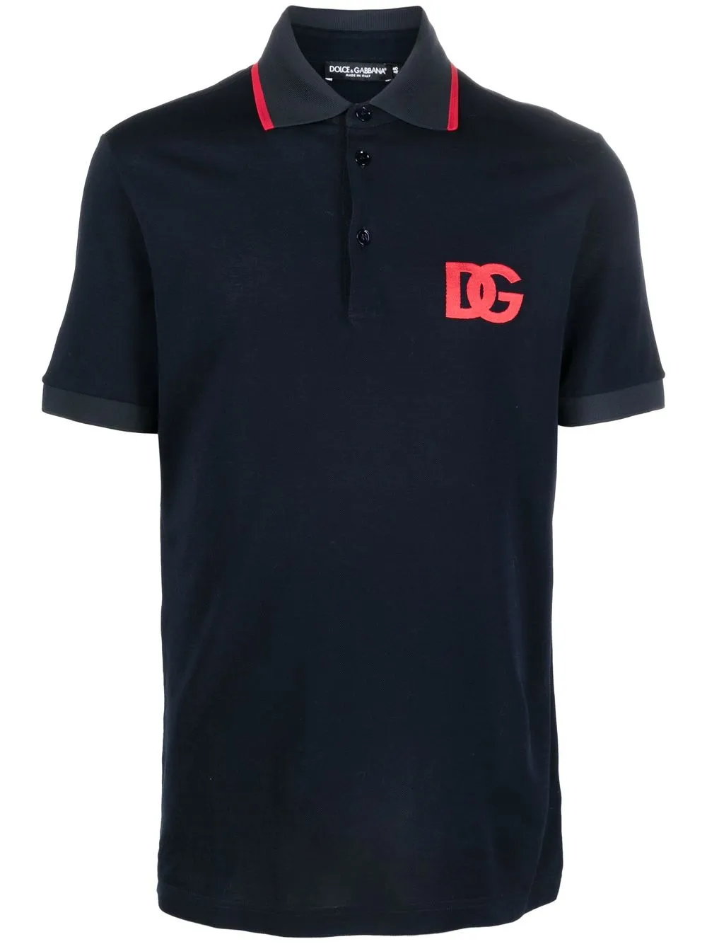 

Dolce & Gabbana playera tipo polo con logo estampado - Azul