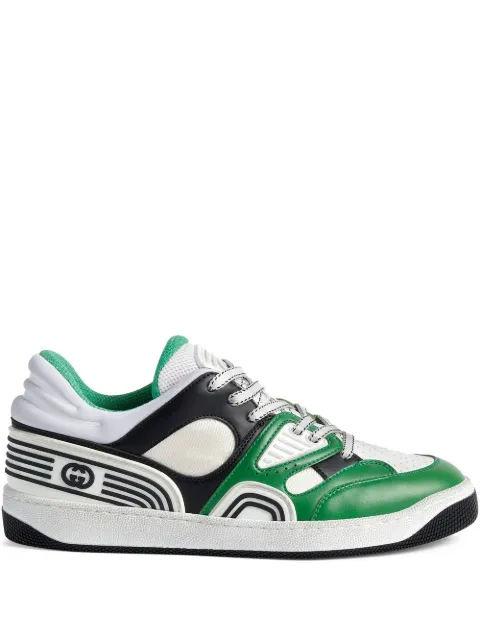 Basket panelled sneakers