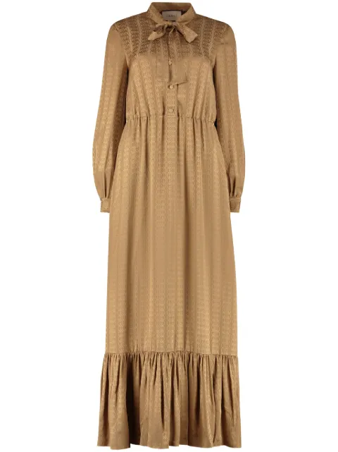Gucci GG-jacquard silk maxi dress