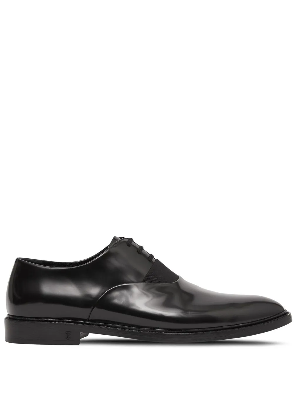 

Burberry panelled leather Derby shoes - Black