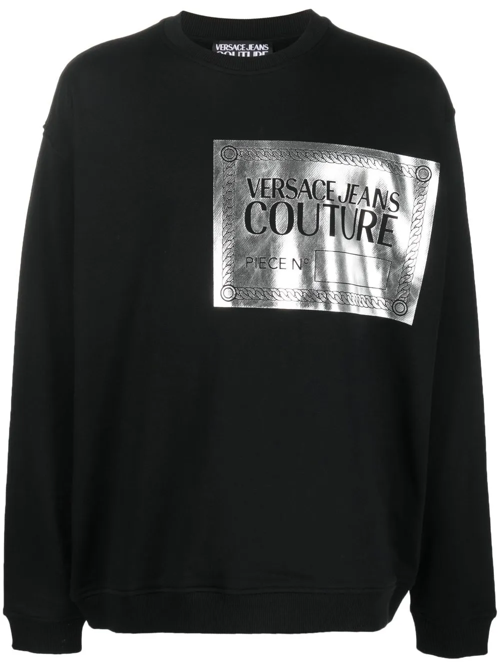 

Versace Jeans Couture metallic-logo crew-neck sweatshirt - Black