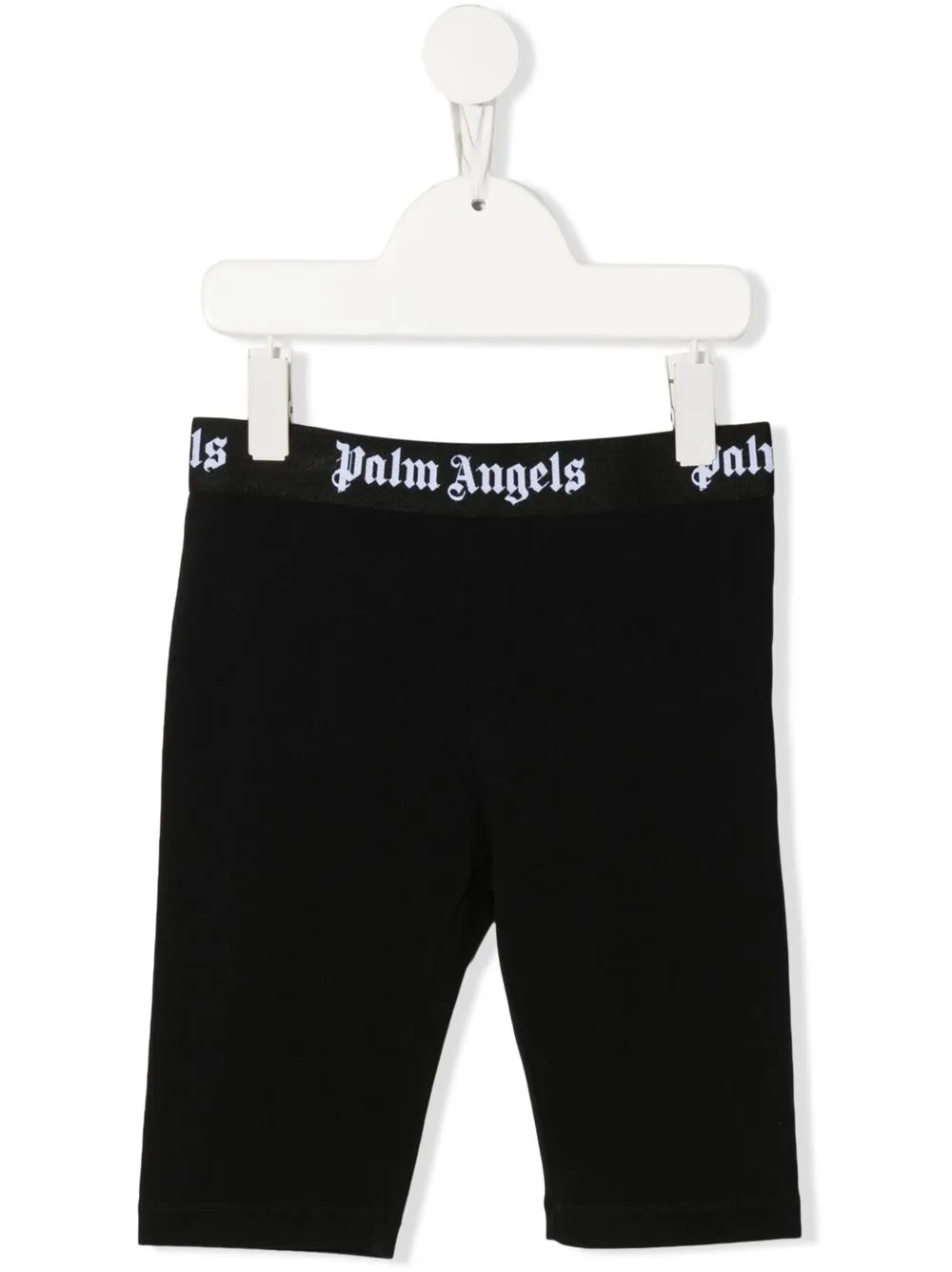 

Palm Angels Kids logo-waistband cropped leggings - Black