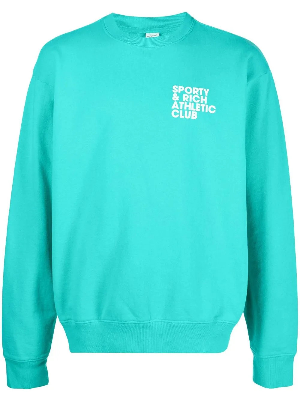 

Sporty & Rich logo-print sweatshirt - Green