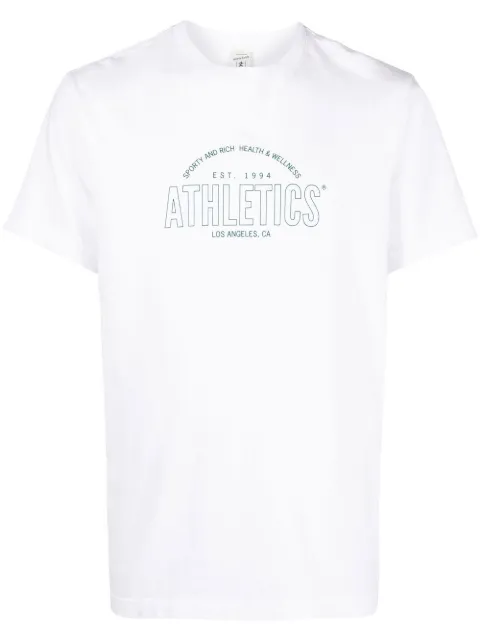 Sporty & Rich logo-print T-shirt