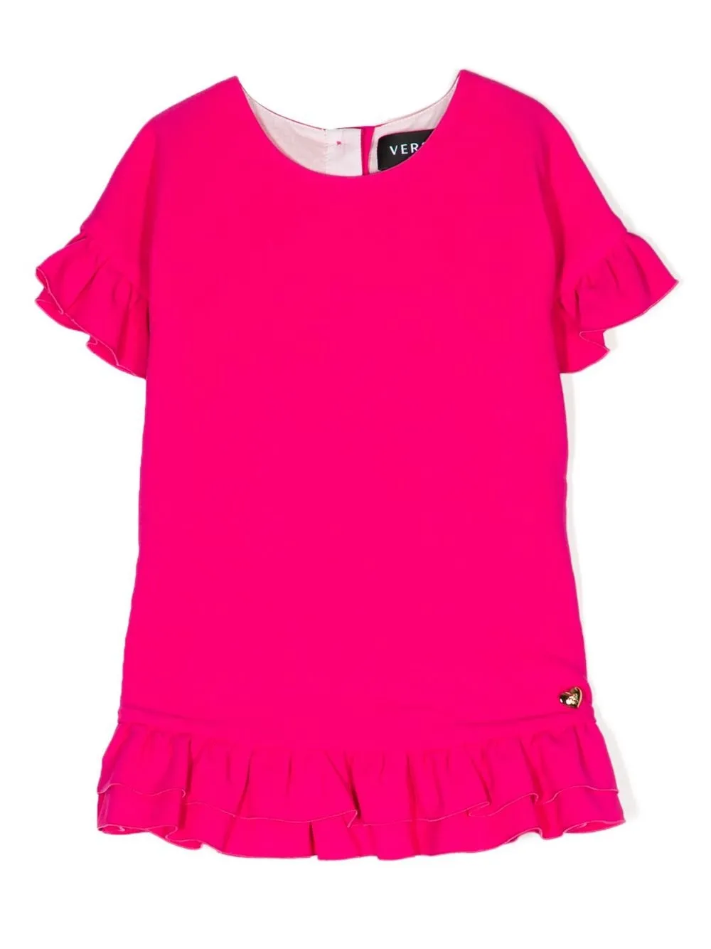 

Versace Kids frill shift-dress - Pink