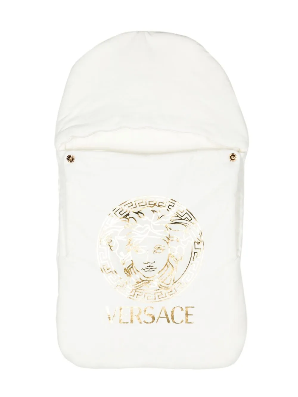 

Versace Kids Medusa padded comforter - White