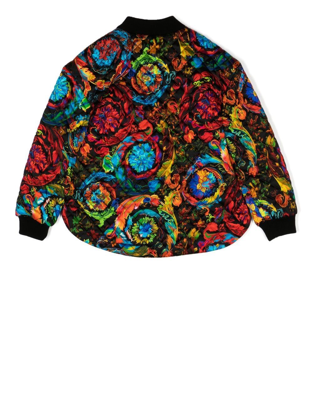 Shop Versace Calidescope Bomber-jacket In Multicolour