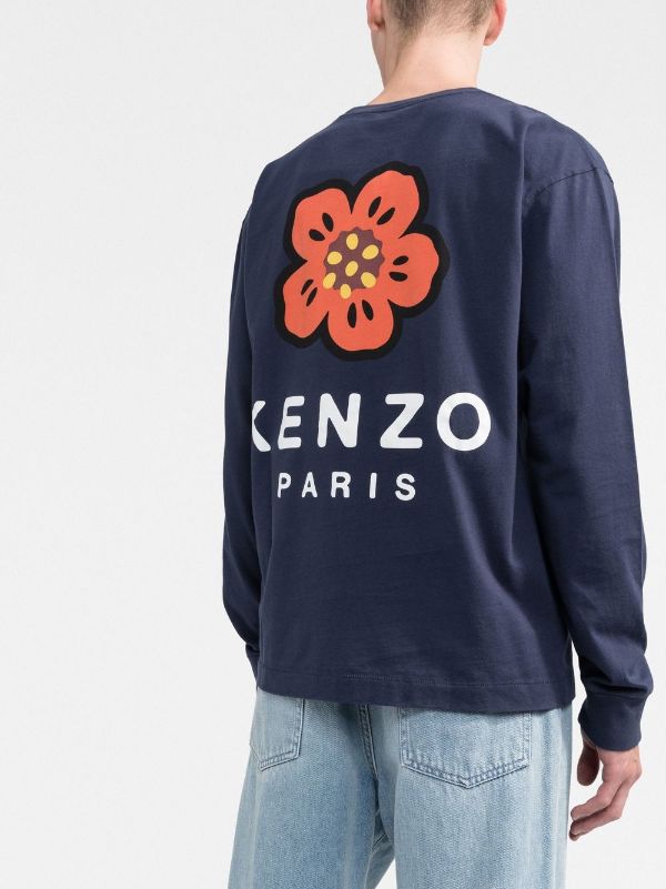 Kenzo Boke Flower long-sleeve T-shirt - Farfetch