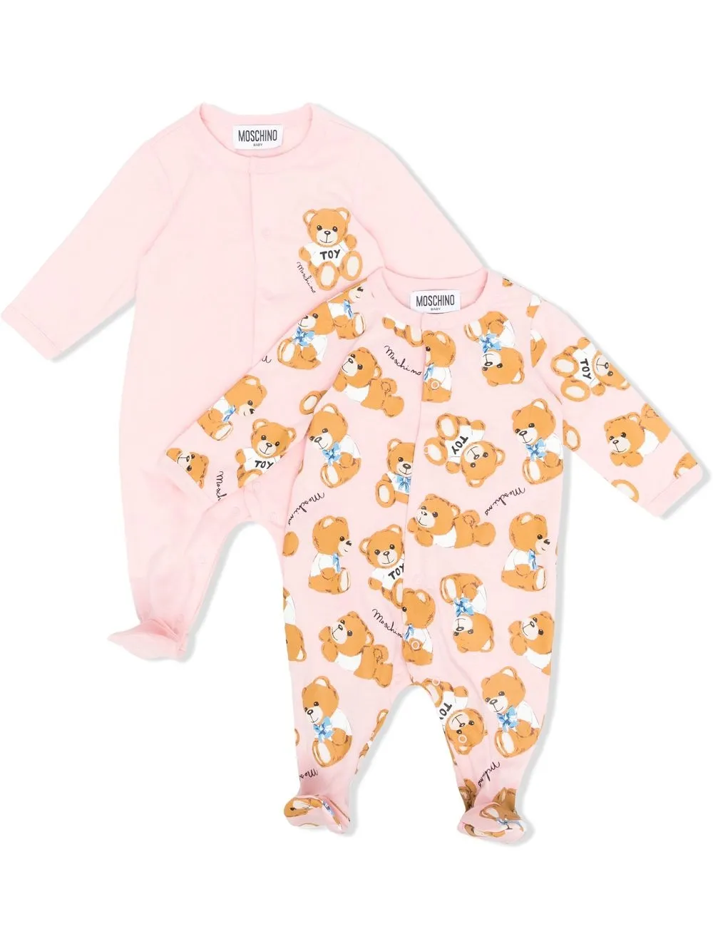 

Moschino Kids pijama con motivo Teddy Bear - Rosado