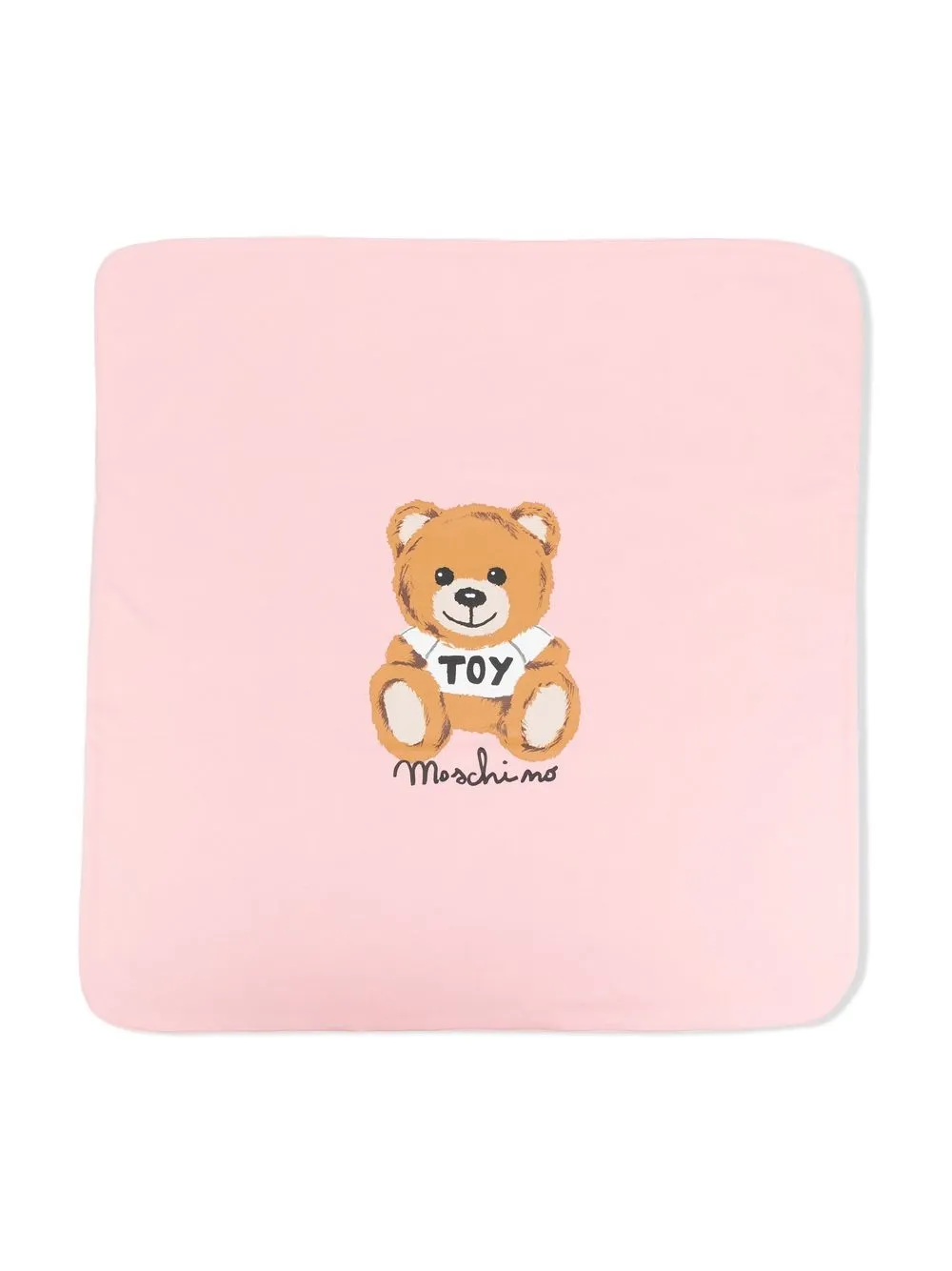 

Moschino Kids manta con estampado Teddy Bear - Rosado