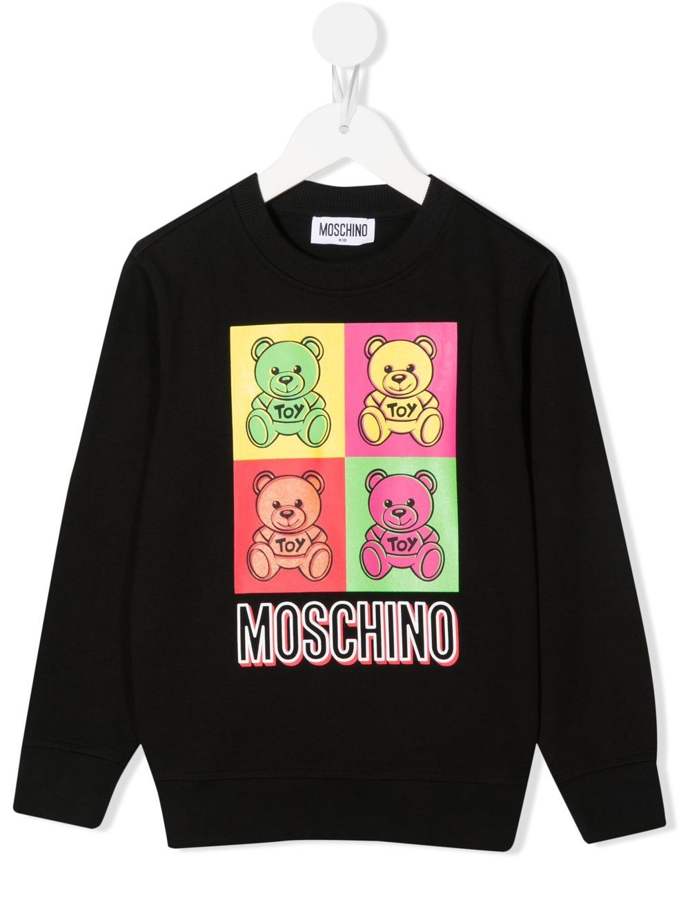 

Moschino Kids sudadera con logo estampado - Negro