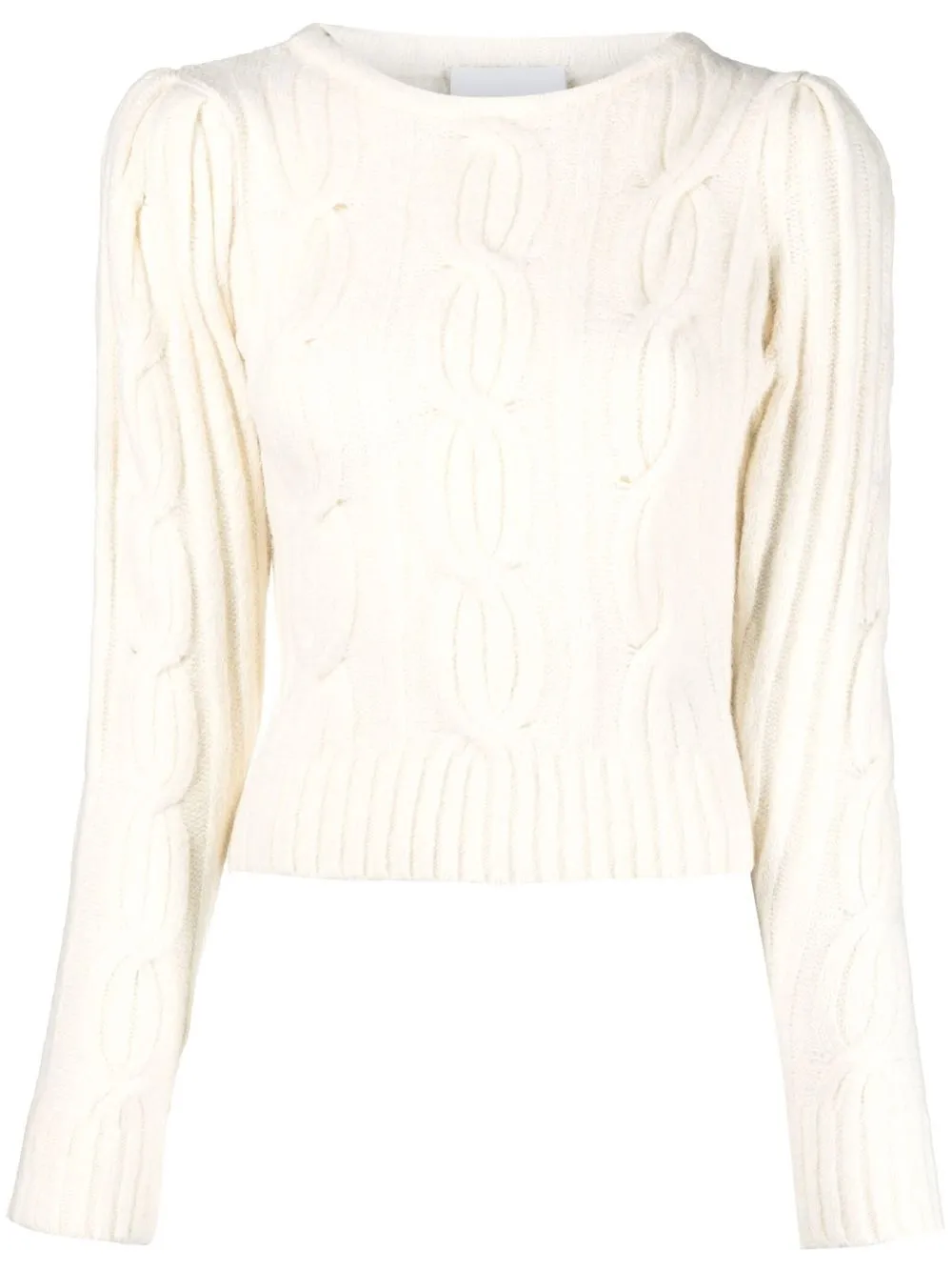 

Koché cable-knit crew-neck jumper - Neutrals