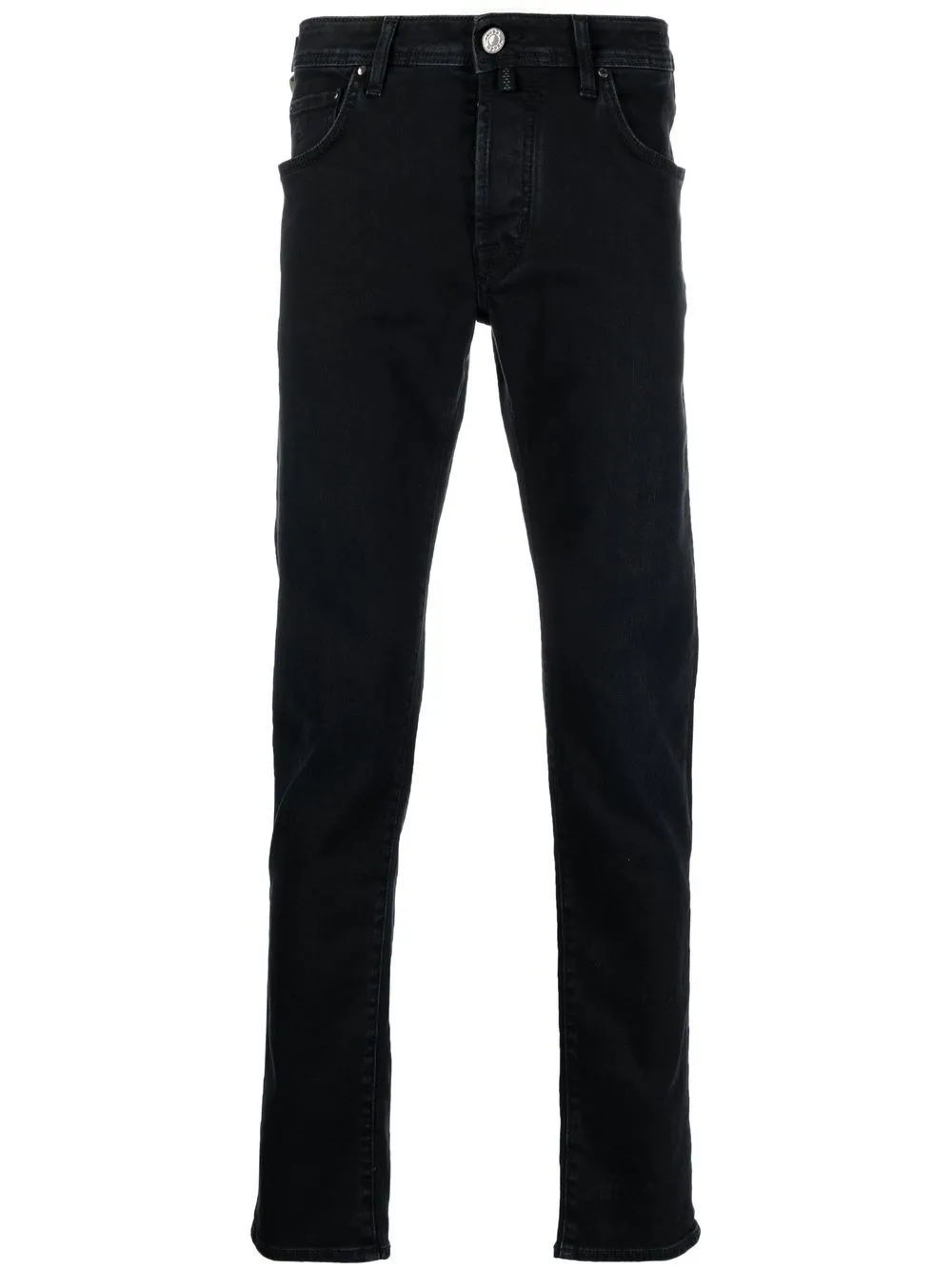 

Jacob Cohën skinny jeans con detalle de mascada - Negro