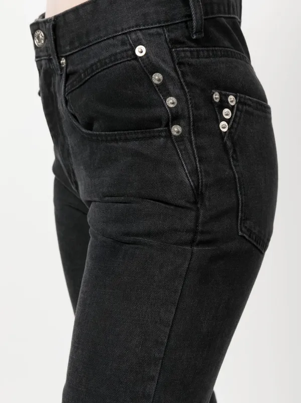 【Marant Etoile】 Vendelia high-riseストレートジーンズ MARANT ÉTOILE Vendelia ストレートジーンズ | ブラック