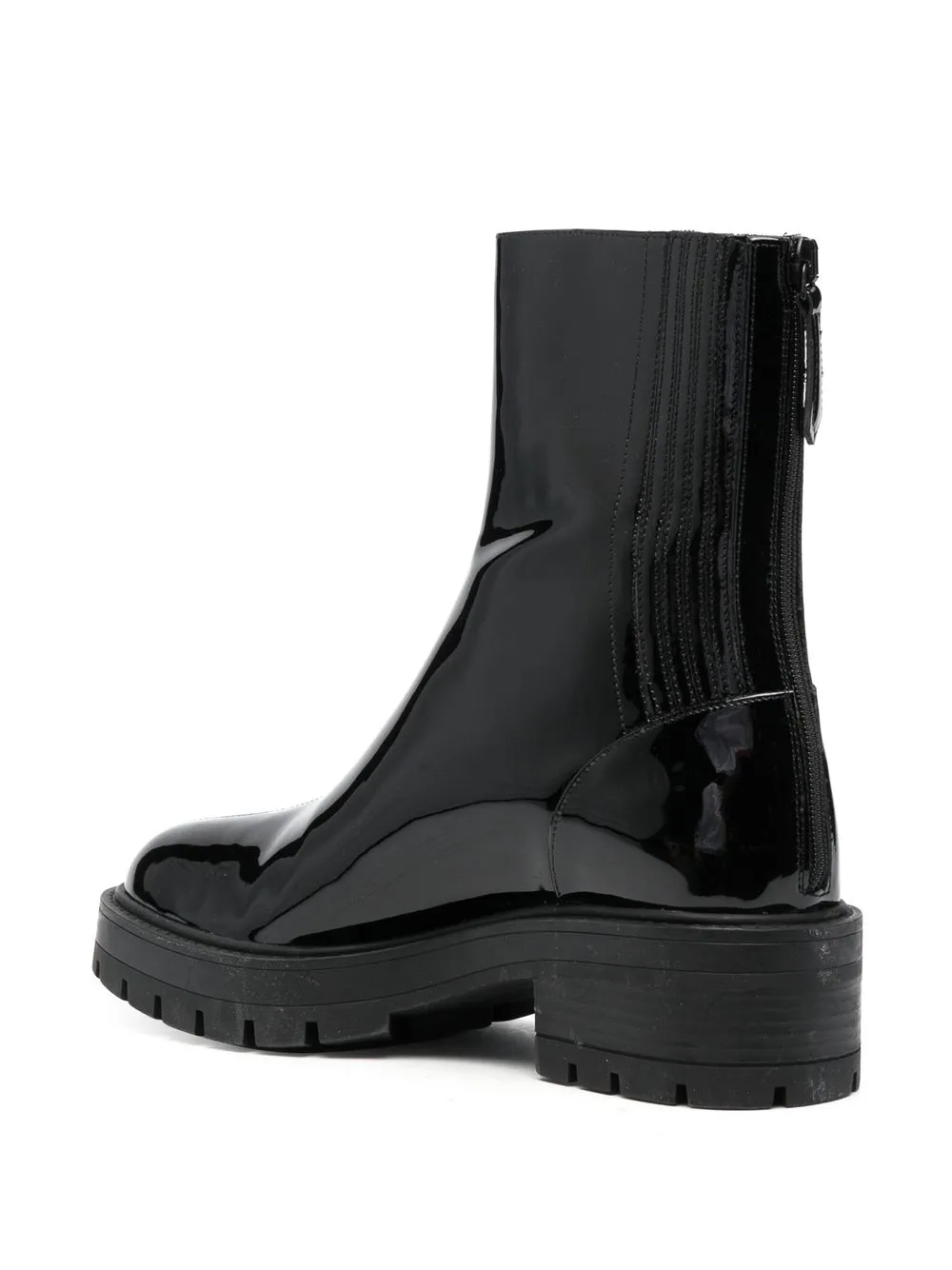 aquazzura saint honore combat almond toe boots
