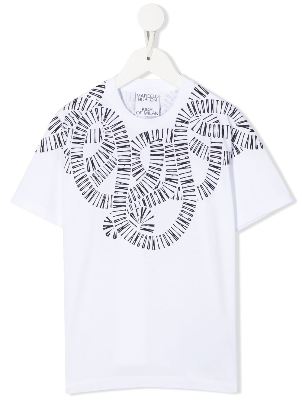 Marcelo Burlon County Of Milan Kids logo-print cotton T-shirt - White