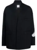 Marcelo Burlon County of Milan feather print wool blazer - Blue