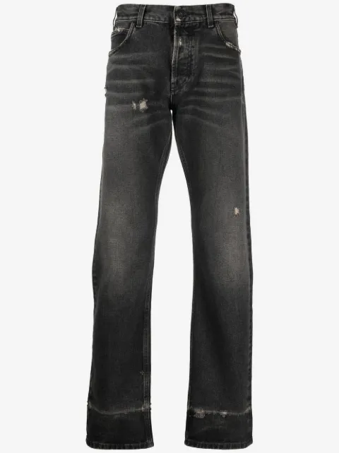 COUNTY OF MILAN Cross distressed denim jeans