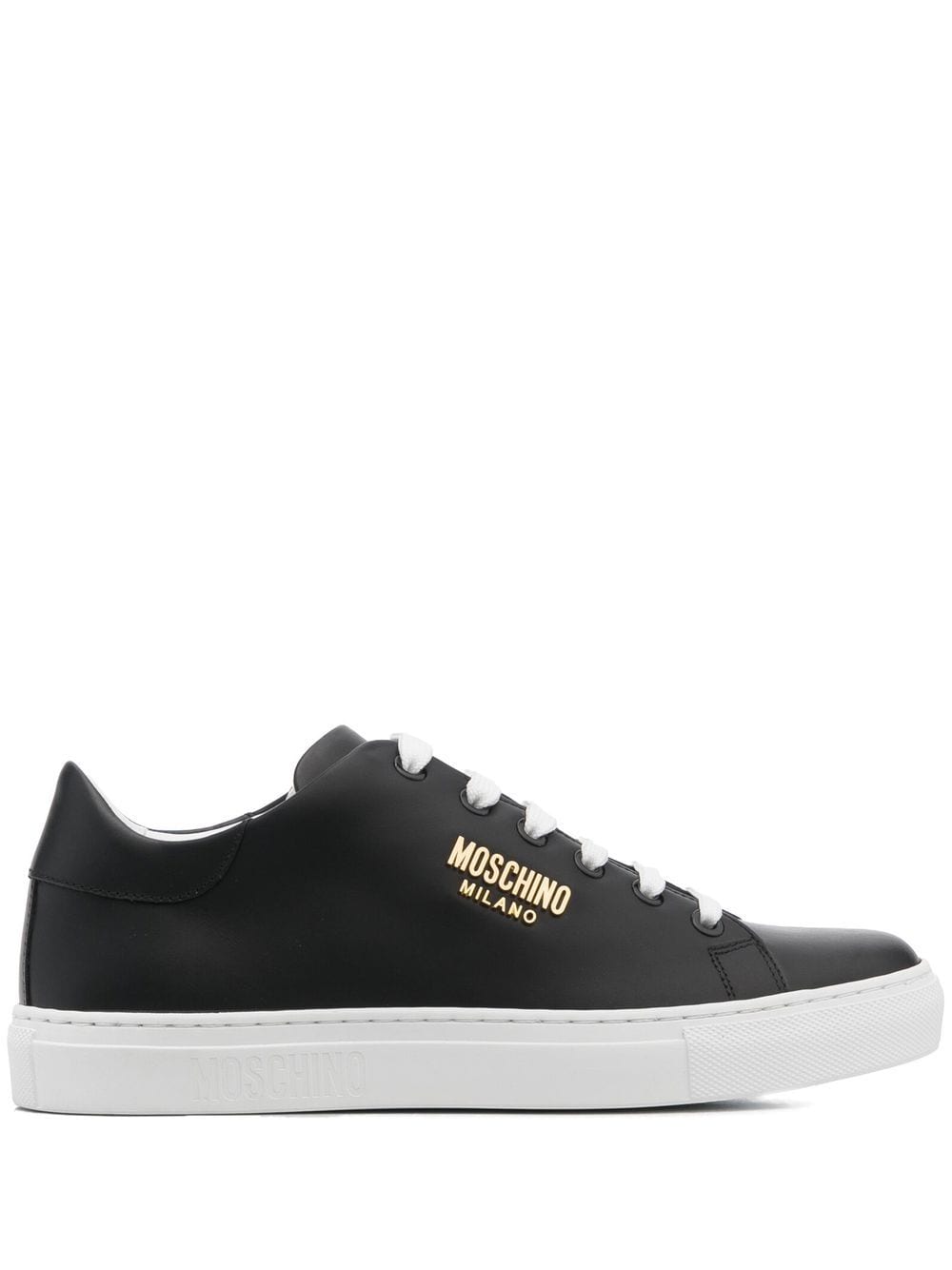 Image 1 of Moschino leather low-top sneakers