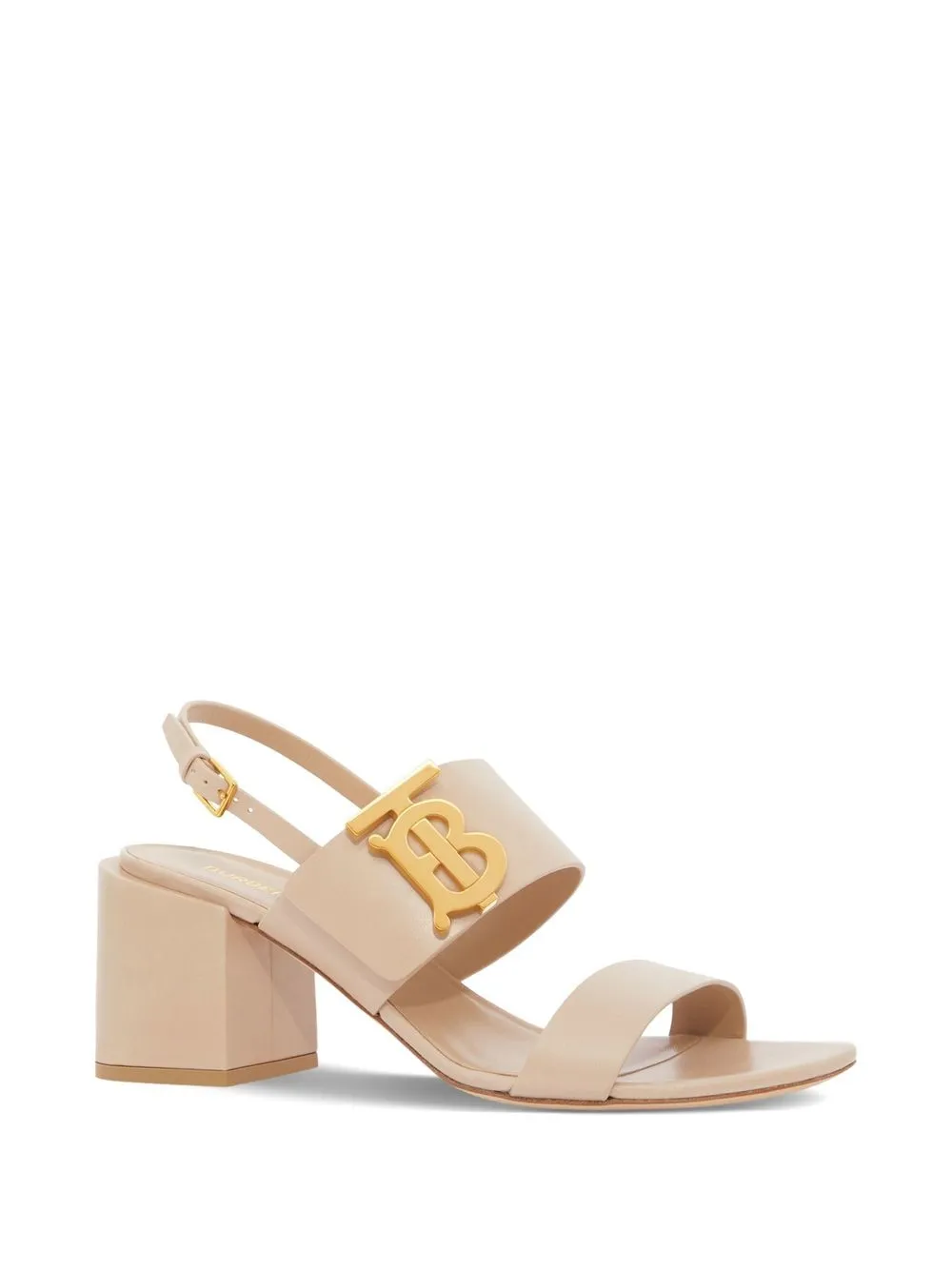 Burberry monogram-motif block-heel Sandals - Farfetch
