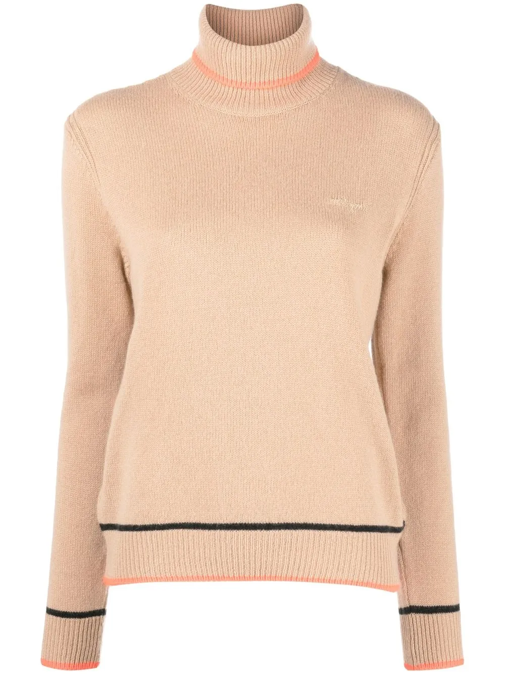 

MSGM roll neck knitted jumper - Neutrals