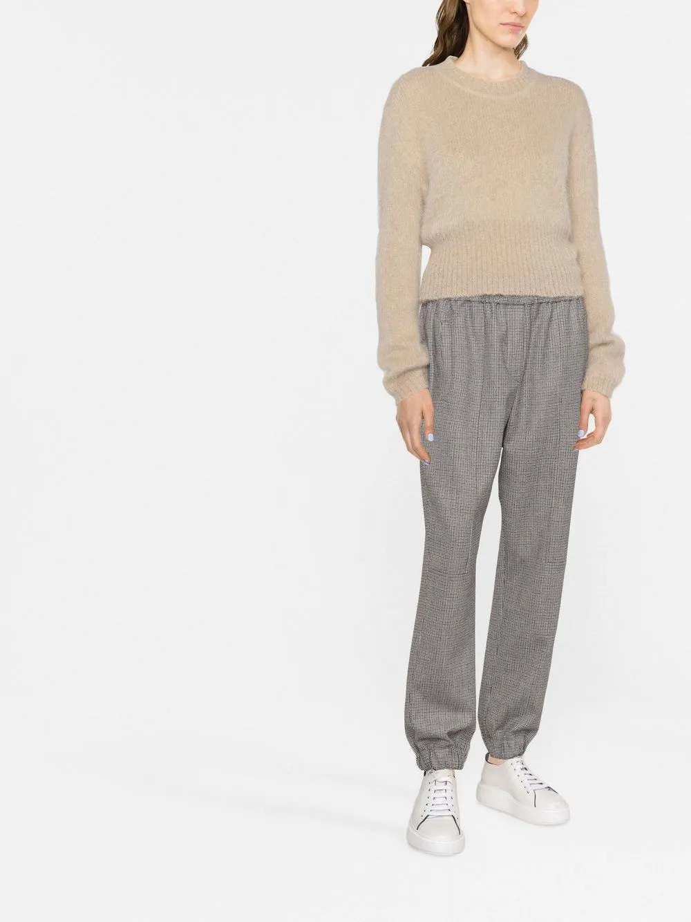 Brunello Cucinelli Geruite broek - Beige