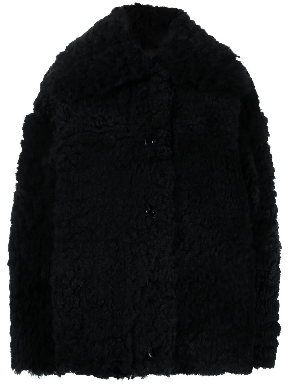 

Drome button-up shearling coat - Black