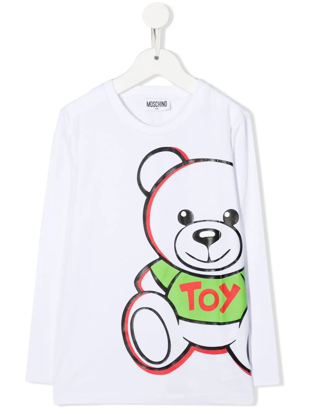 

Moschino Kids playera con estampado Polo Bear - Blanco