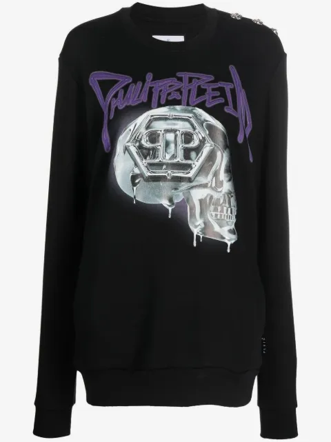 Philipp Plein Oversize Skull crewneck sweatshirt 