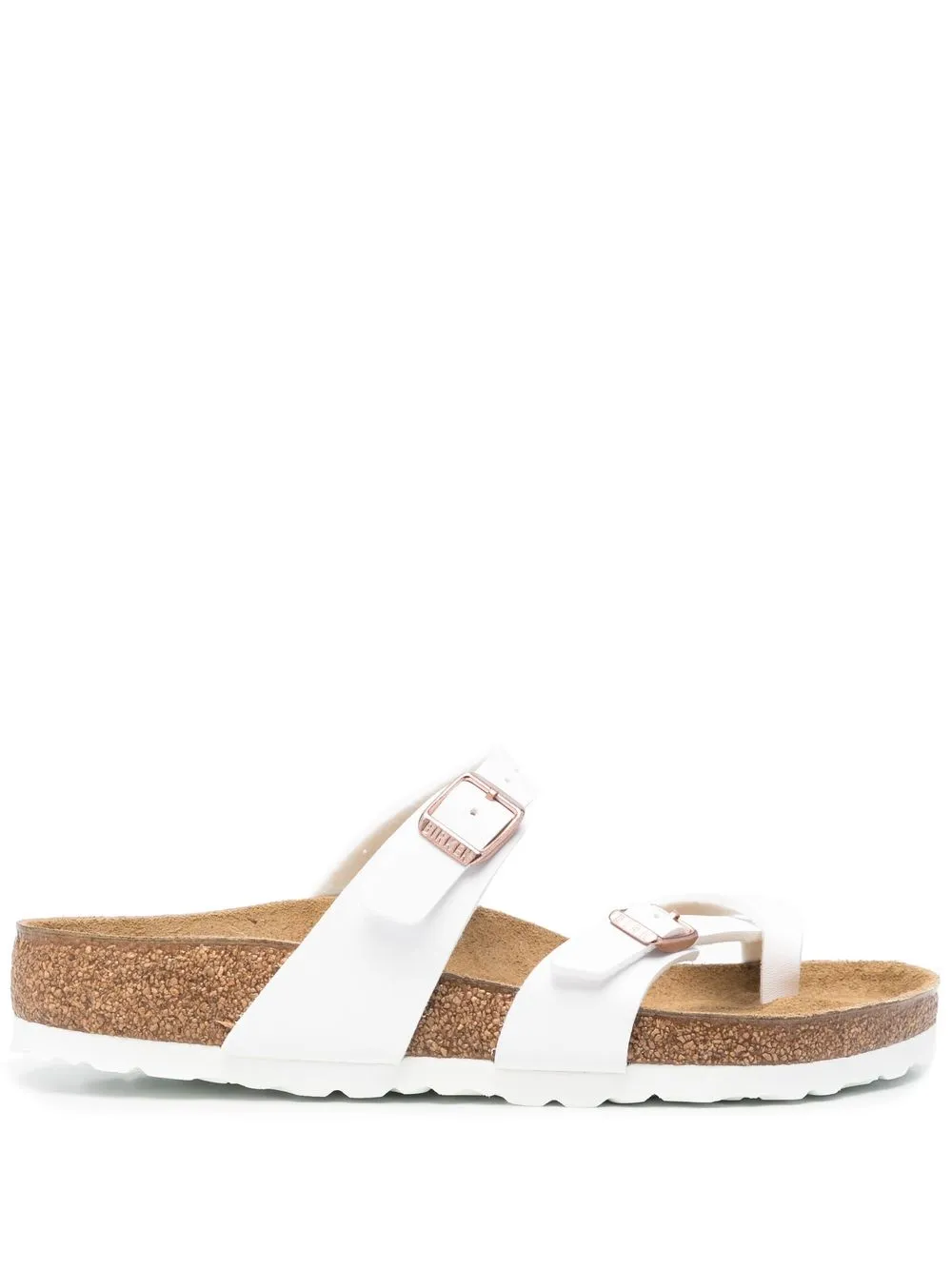 

Birkenstock sandalias May con doble tira - Blanco