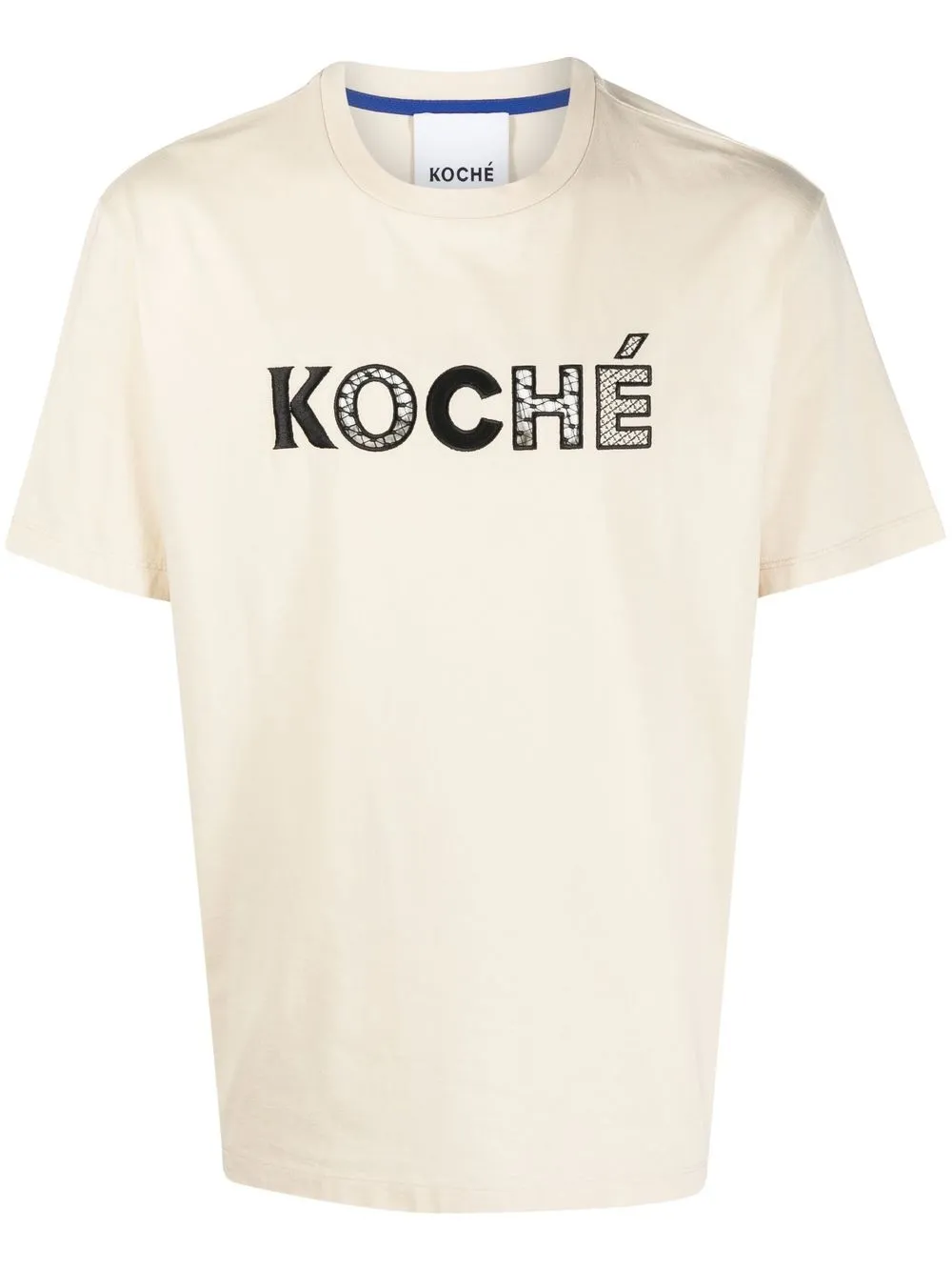 

Koché embroidered print T-shirt - Neutrals