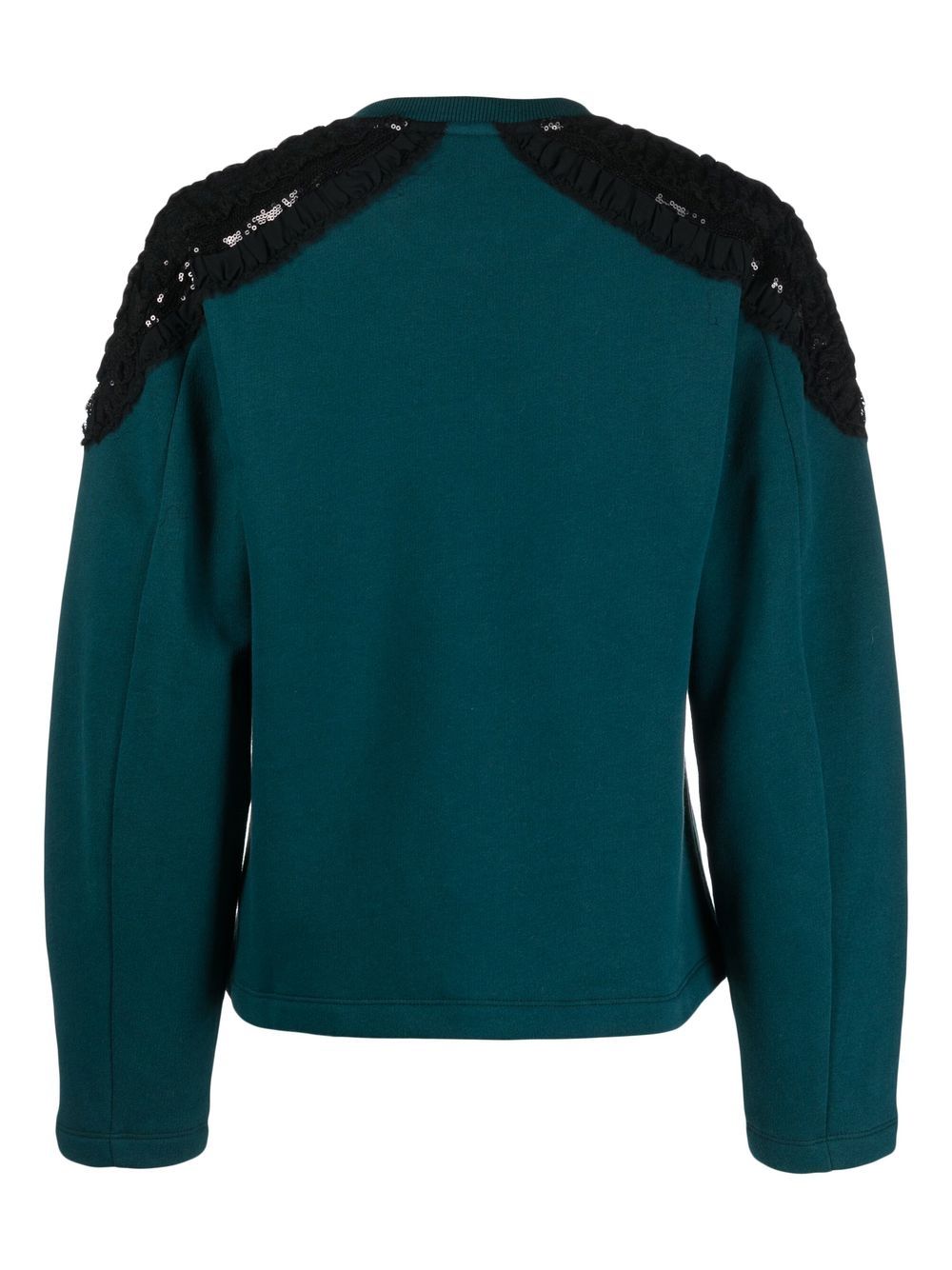 Koché Sweater met pailletten afwerking - Groen