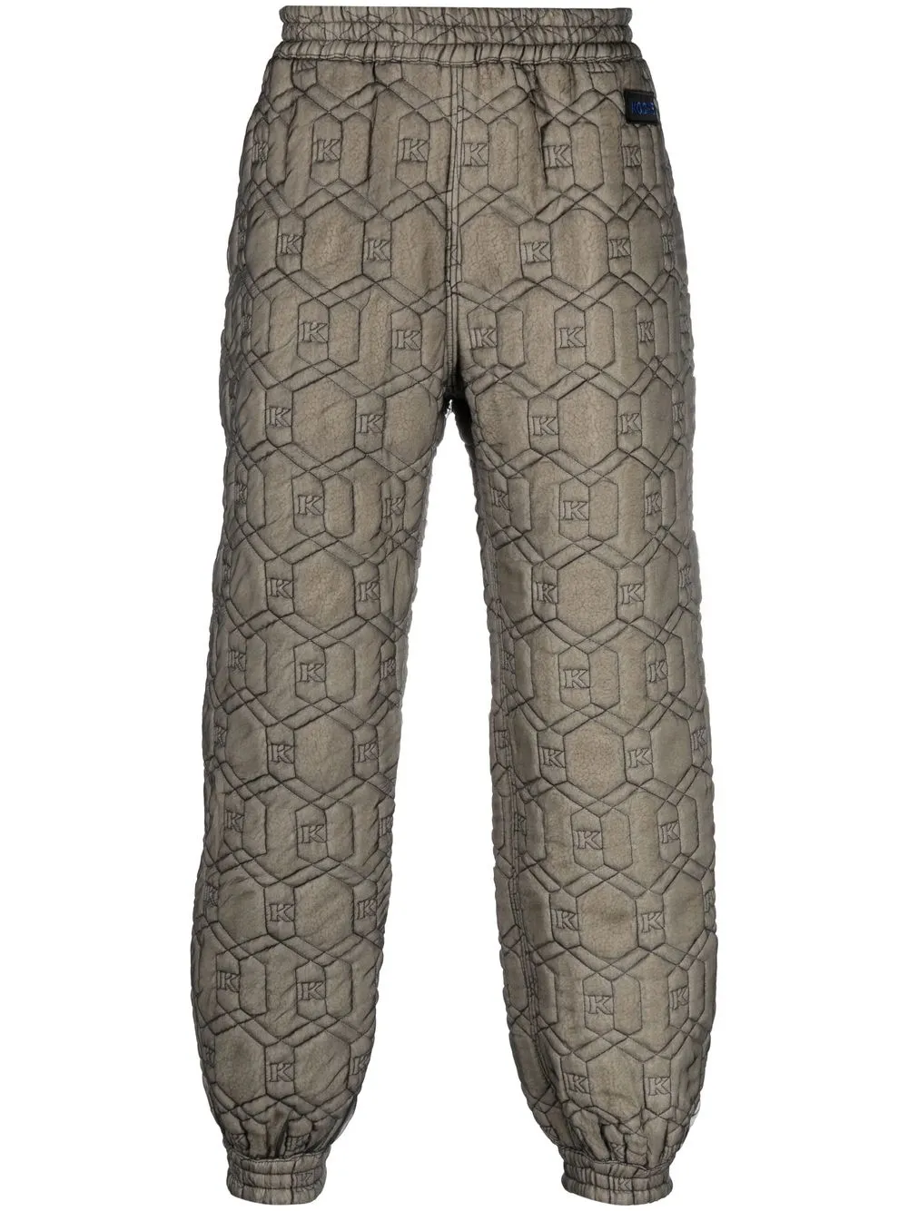 

Koché joggers capitonados con logo en jacquard - Gris