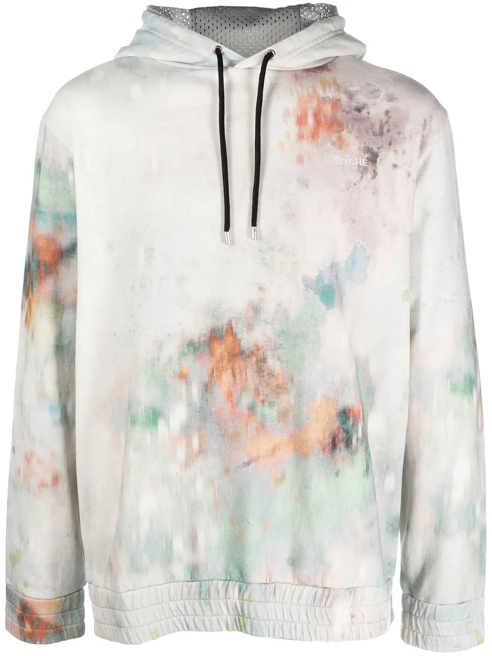 

Koché hoodie con estampado tie-dye - Azul