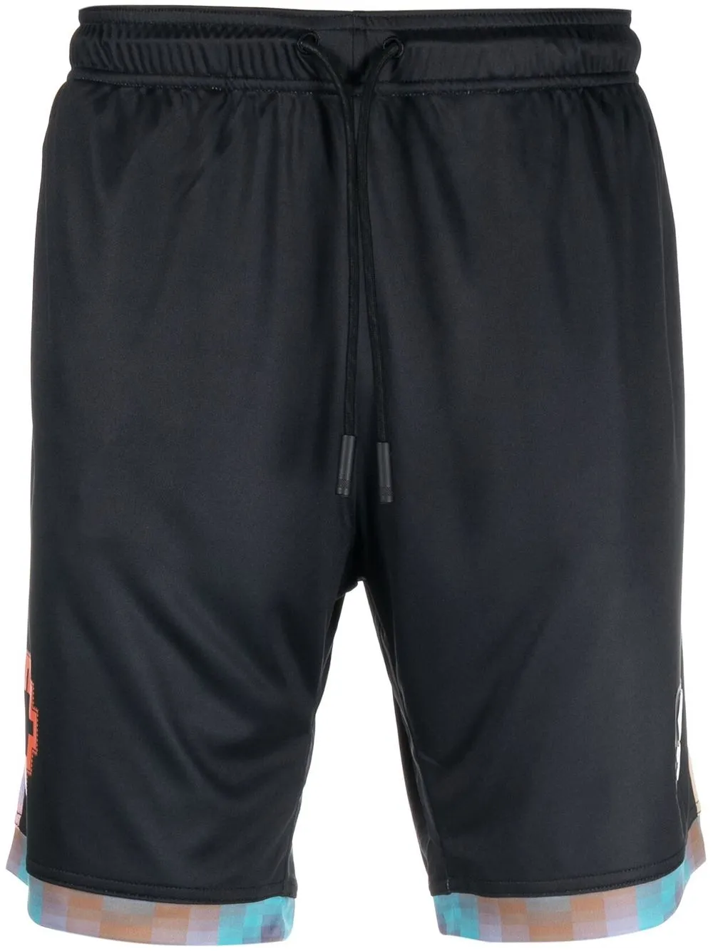 

Marcelo Burlon County of Milan logo-print track shorts - Black