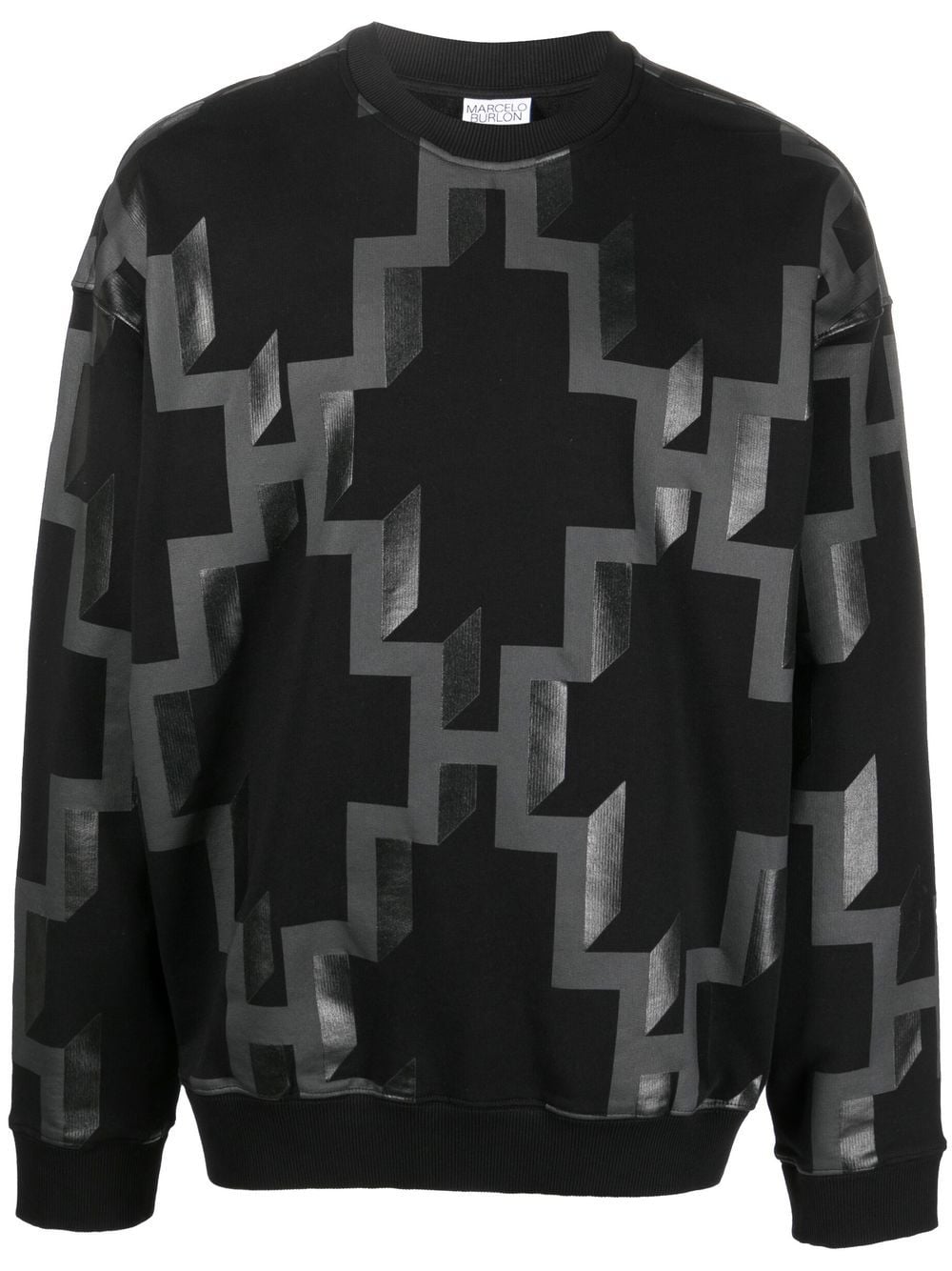 

Marcelo Burlon County of Milan sudadera con logo estampado - 1007 BLACK DARK GREY