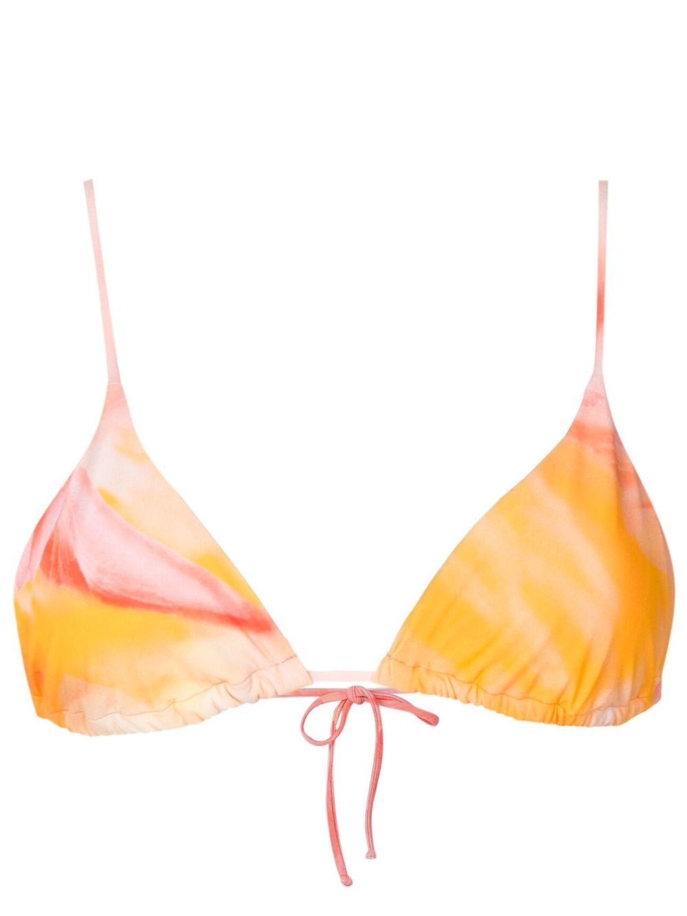 Lenny Niemeyer Cloud Tie-fasten Bikini Top In Orange