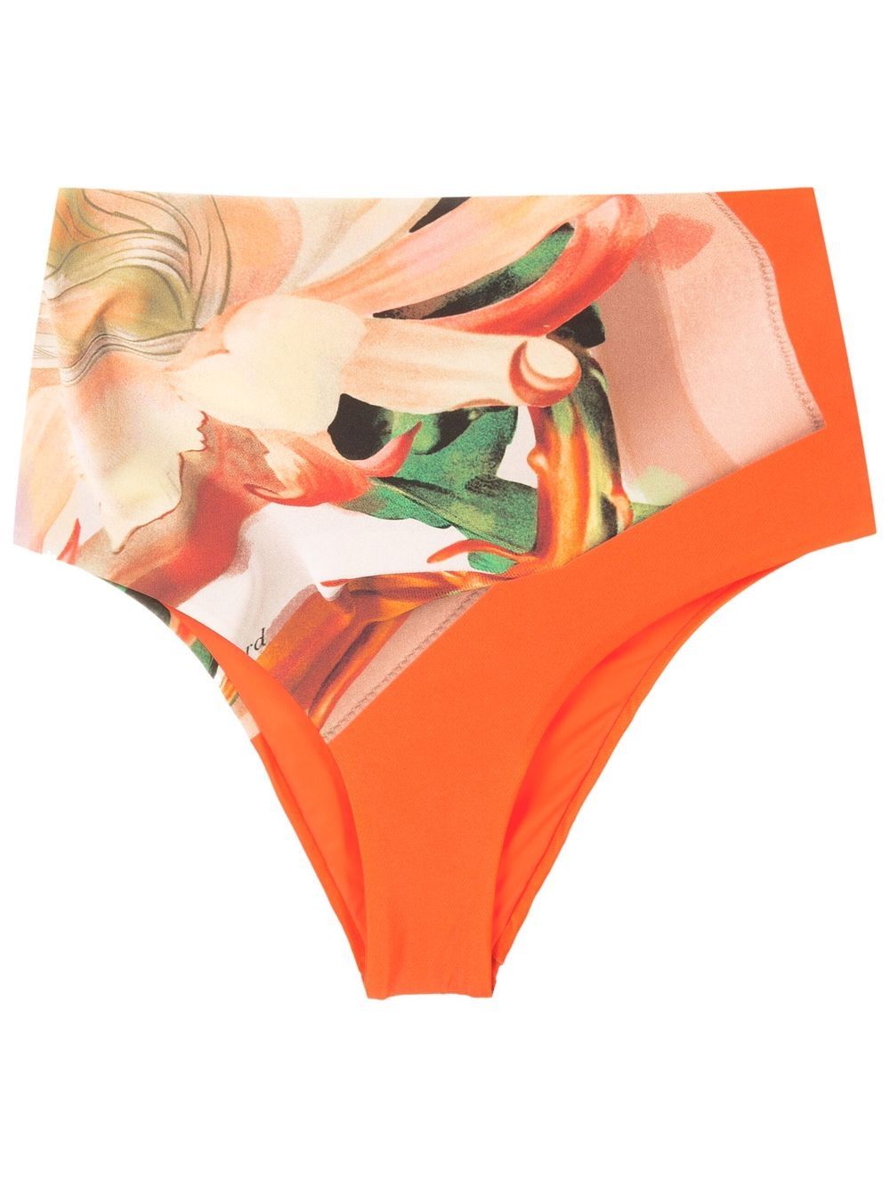 Lenny Niemeyer printed high-waist bikini bottoms - Orange