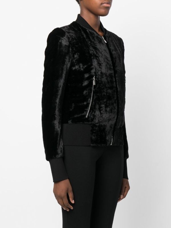 The kooples velvet hot sale bomber jacket