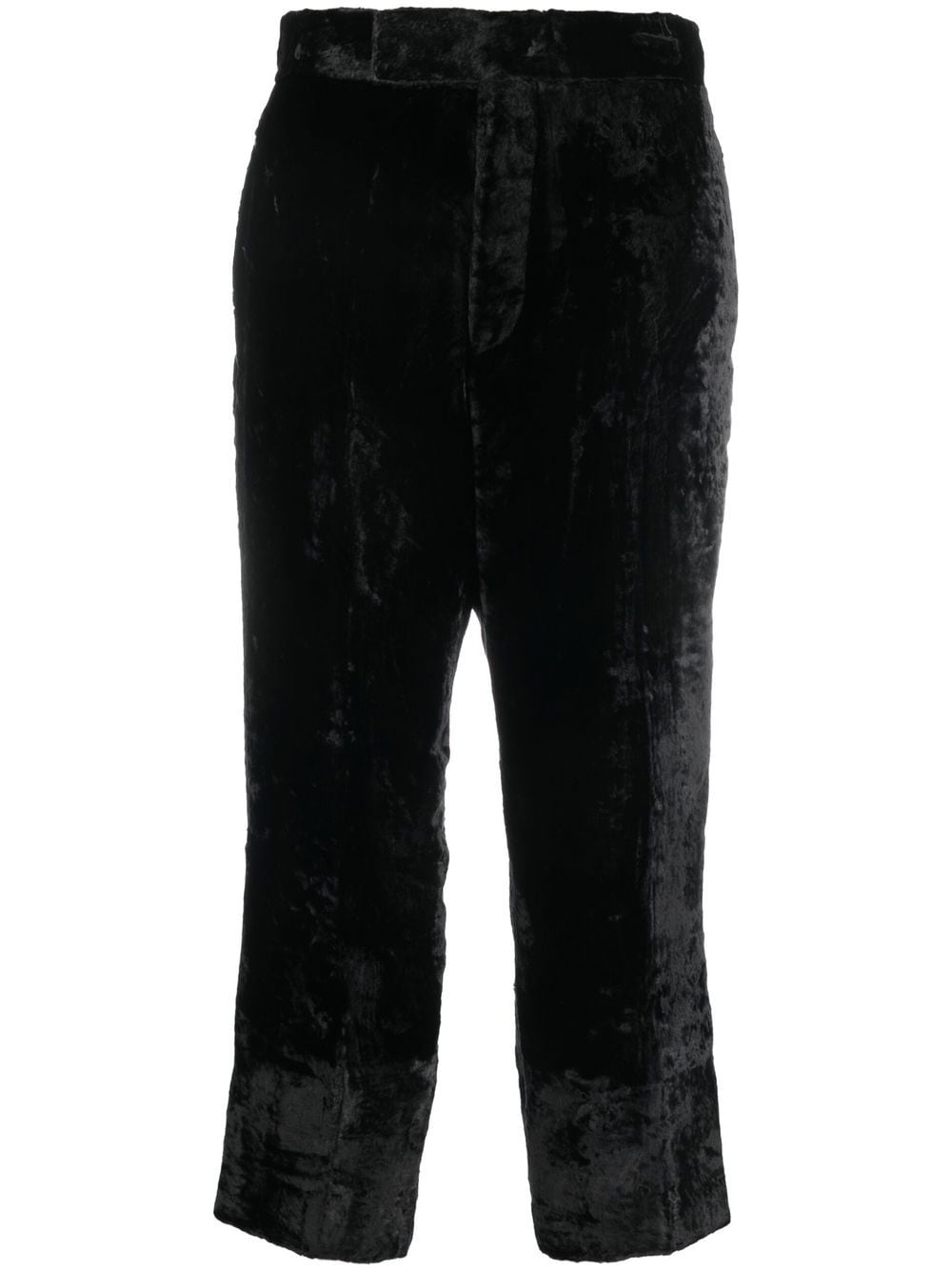 

SAPIO velvet cropped trousers - Black