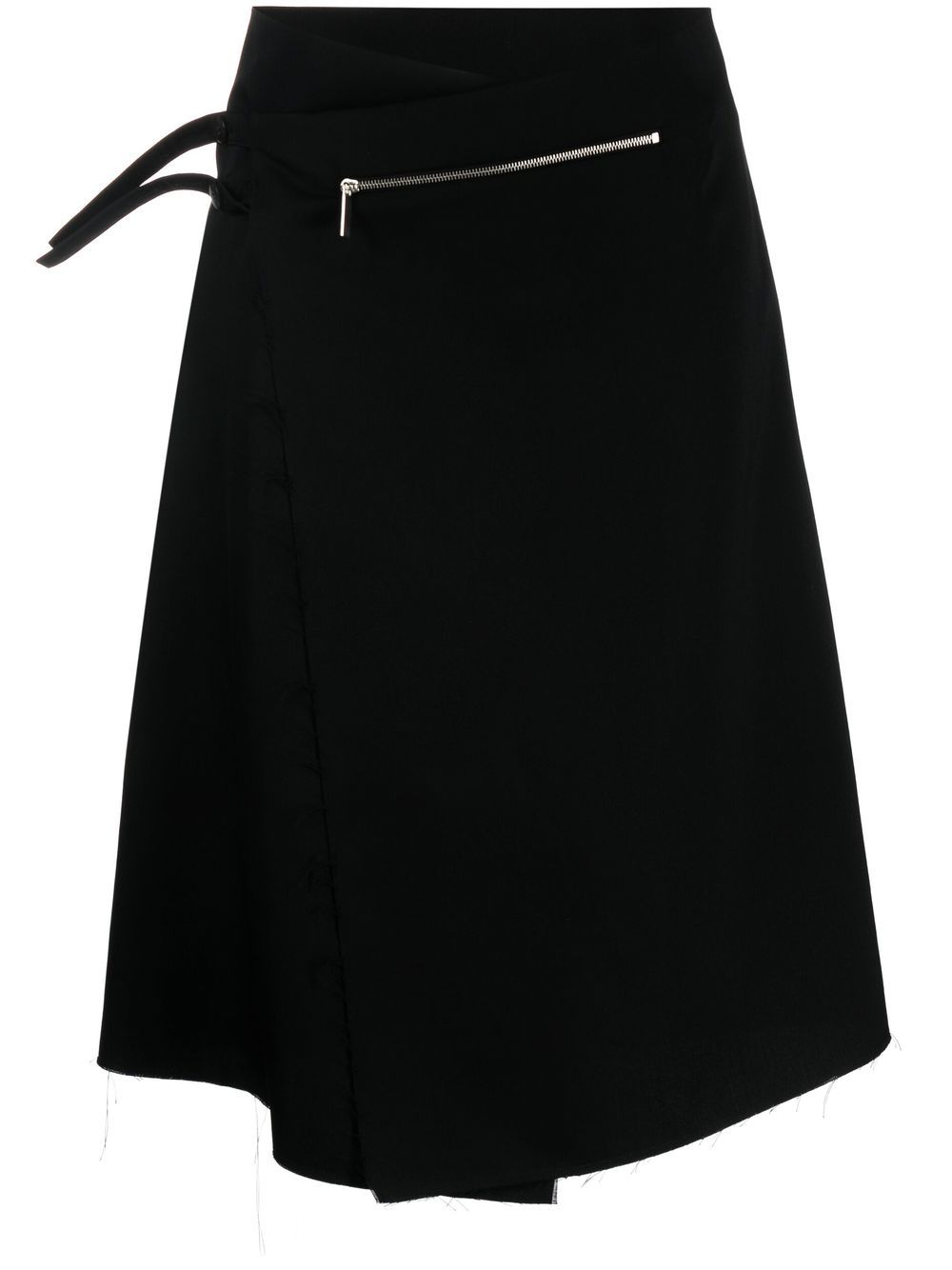 Image 1 of SAPIO wrap-front kilt skirt