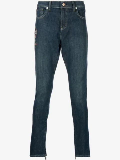 United Rivers embroidered skinny jeans