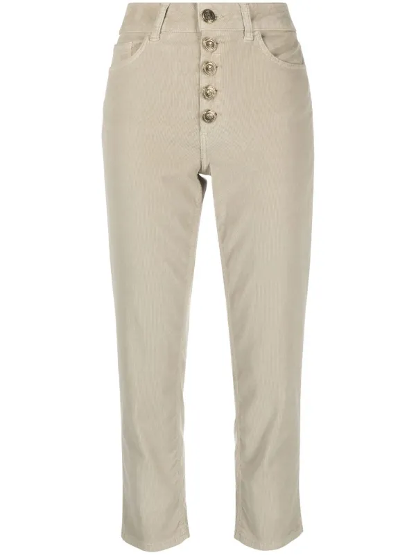 DONDUP Cropped Corduroy Trousers - Farfetch