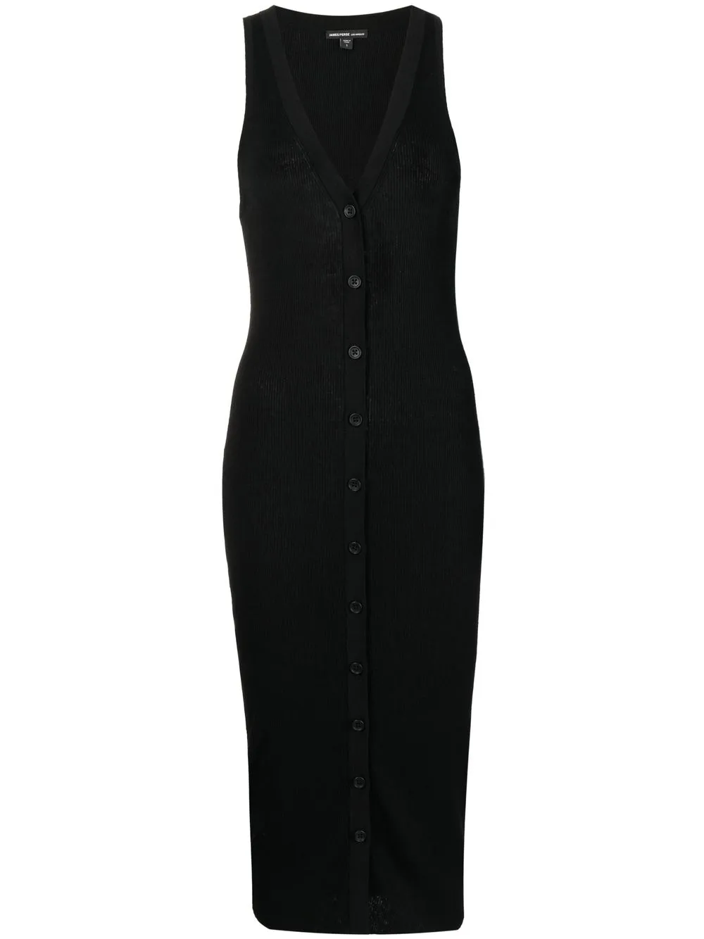 

James Perse vestido sin mangas stretch - Negro