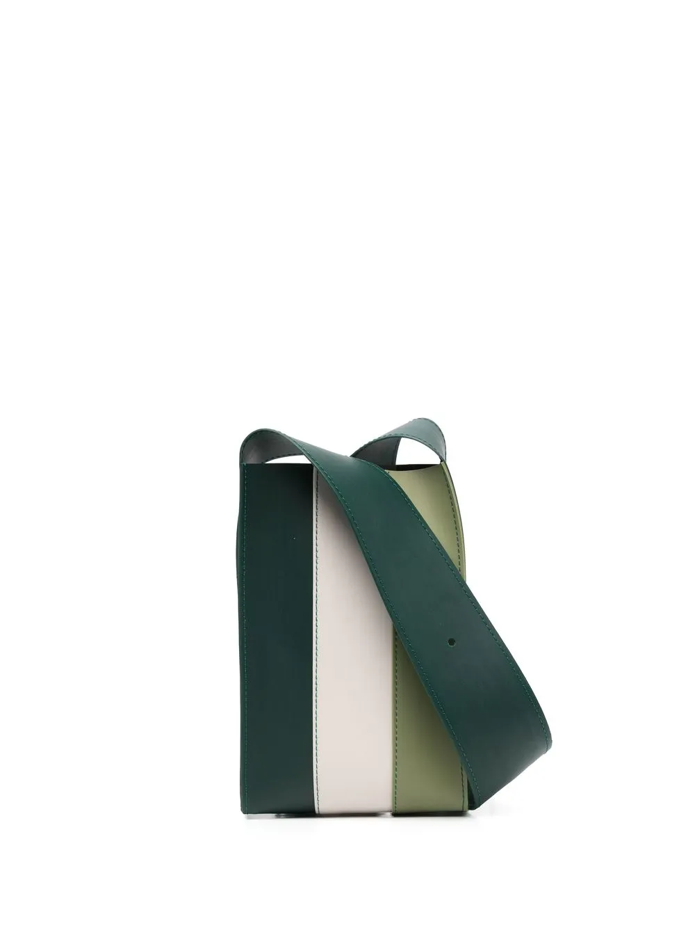 

Sunnei bolsa crossbody con diseño color block - Verde