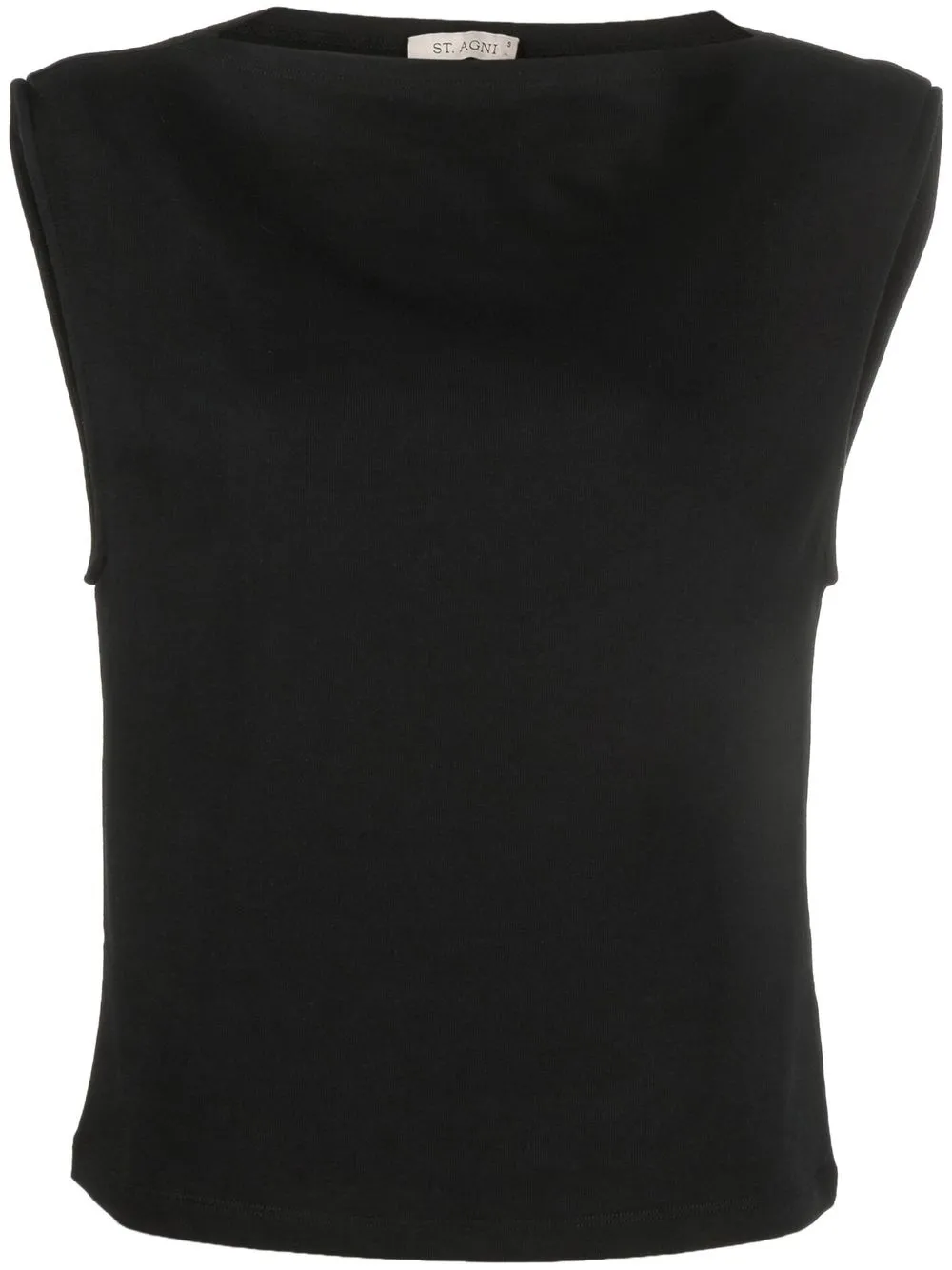 

St. Agni rolled-shoulder T-shirt - Black