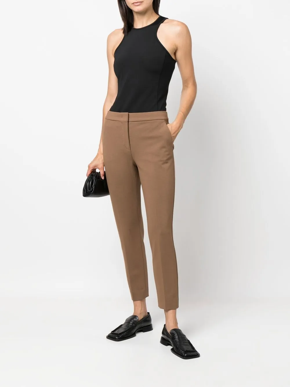 Max Mara Cropped pantalon - Bruin