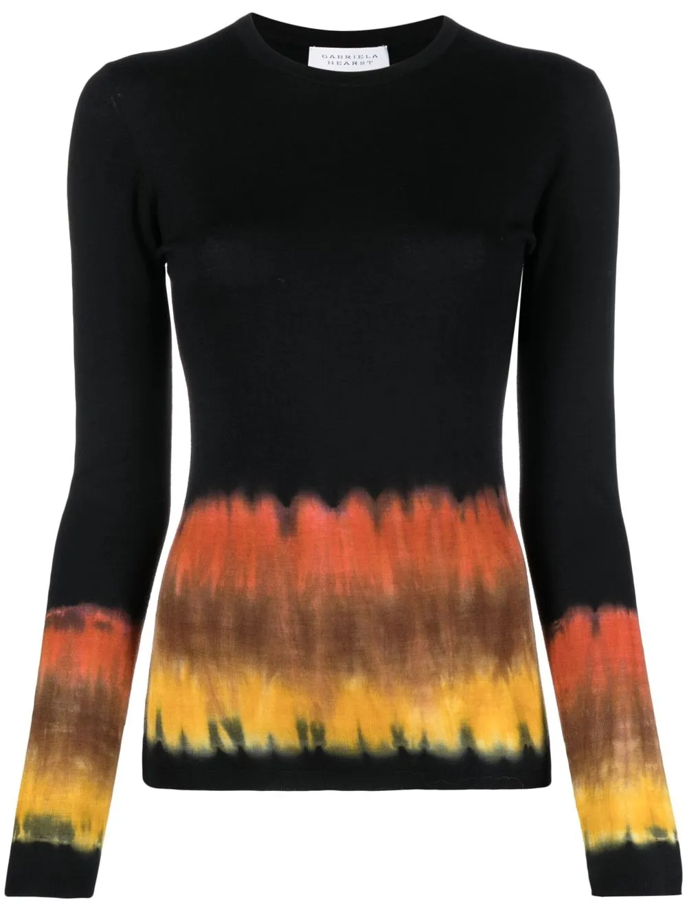 Gabriela Hearst suéter con motivo tie-dye - Negro