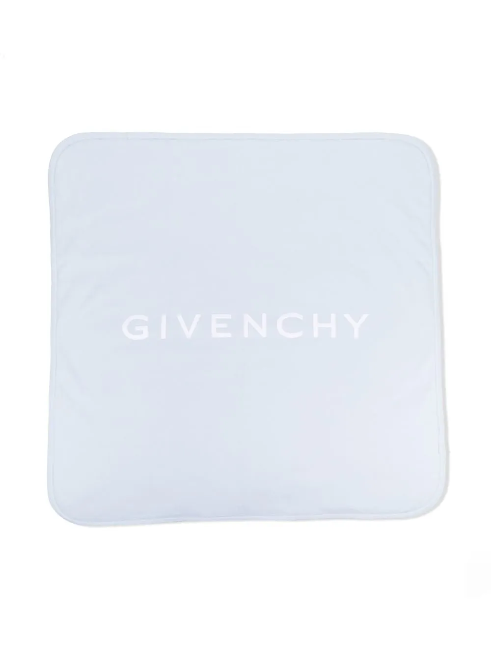 

Givenchy Kids embroidered-logo square blanket - Blue